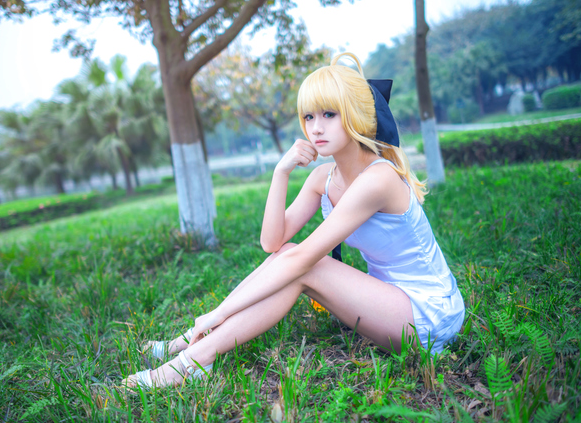 美腿,卡哇伊,萌妹子,saber,cosplay